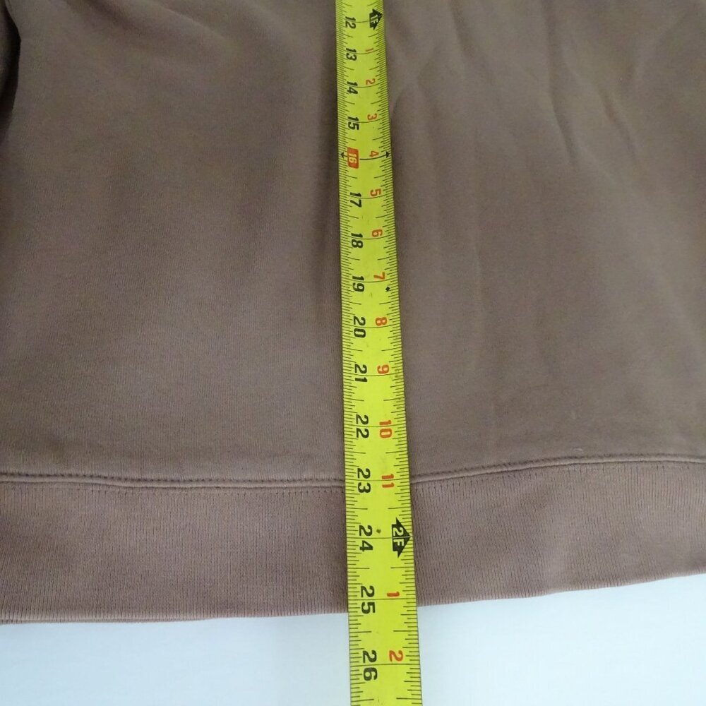 J Crew Brown Dusty Rose Full Zip Hoodie Fleece Lined Jacket Women Size L 29810 - Picture 9 of 9